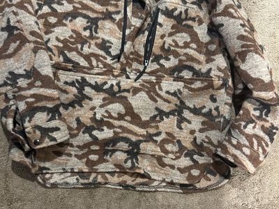 Sleeping Indian wool camo pullover