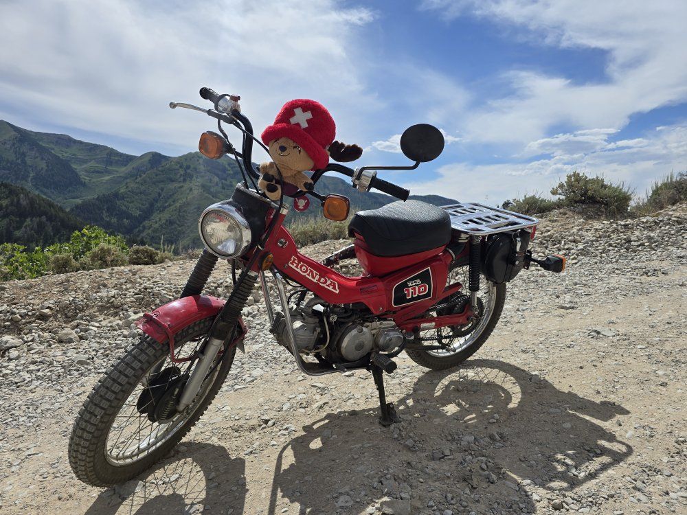 Honda CT110 Trail 110 Red Motorcycle 19519 Miles