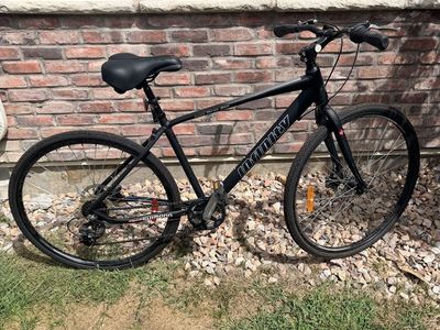 Infinity Boss Three Disc Hybrid Bicycle Black
