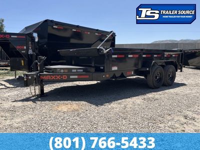 7x14 Maxx-D DJX Dump Trailer - 24" Sides - 14K GVWR