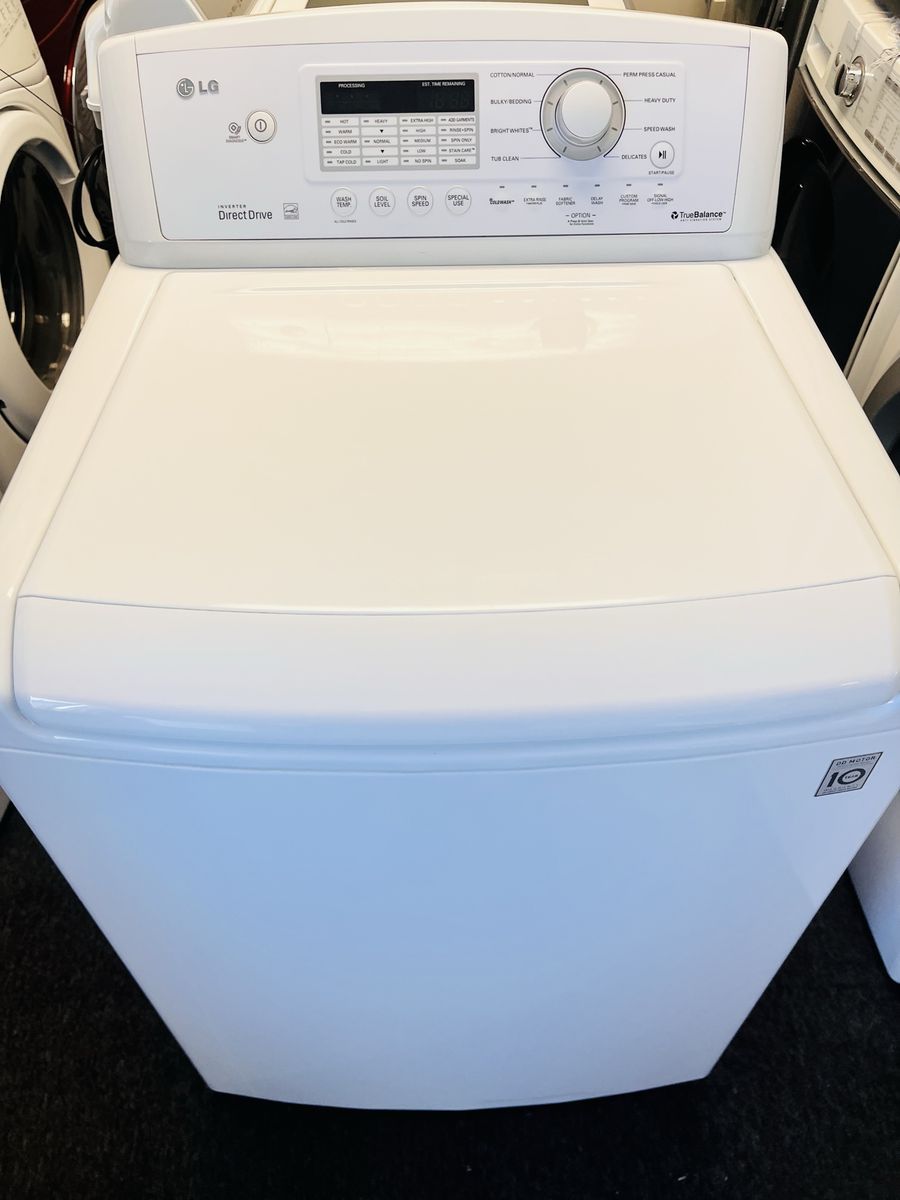 LG super capacity washing machine
