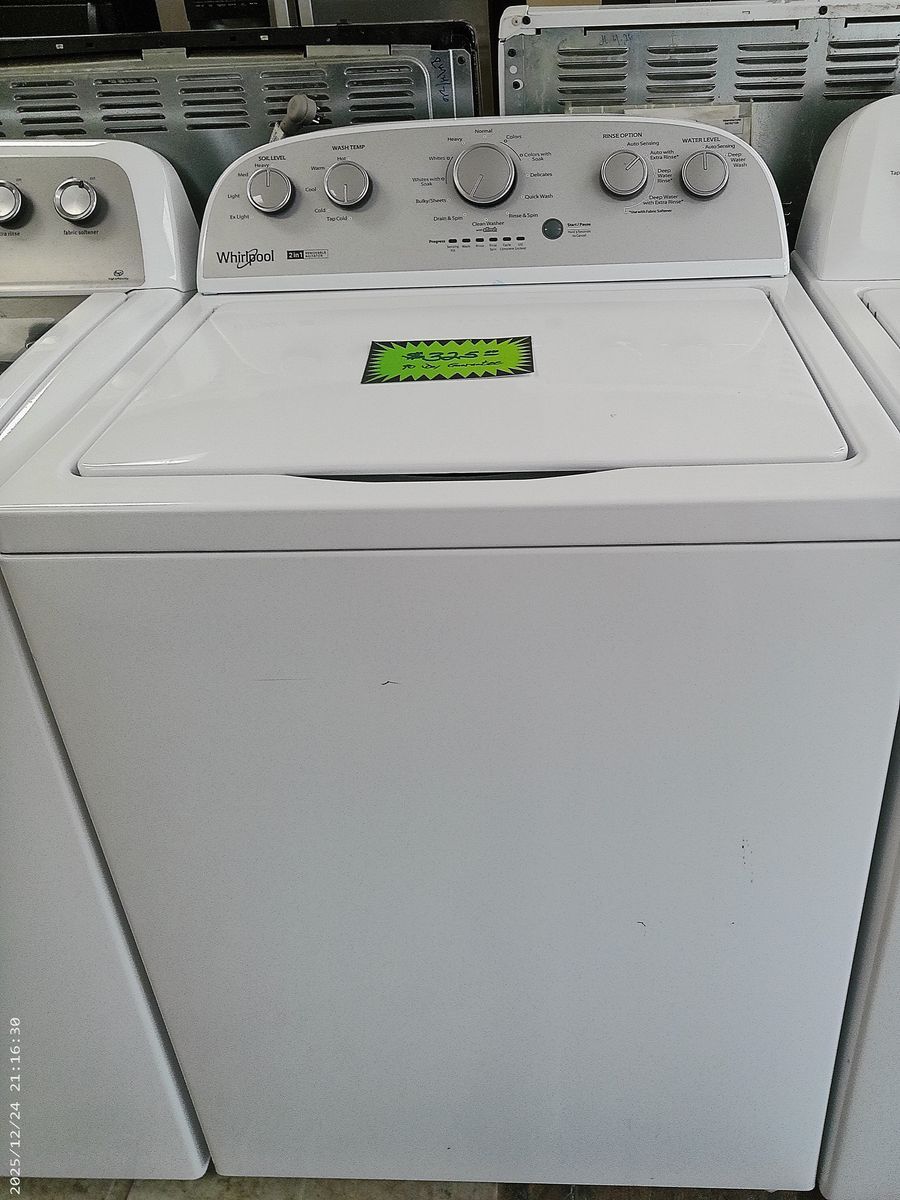 Top Load Washer~90 Day Guarantee~Removable Agitator