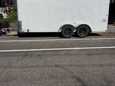 Loadrunner Interstate Tandem Axle Enclosed Cargo Trailer - White