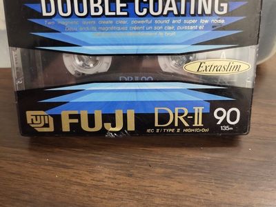 FUJI DRI 90 Extraslim Audio Cassette Tape - New, Sealed