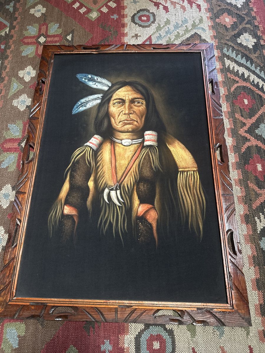 Vintage painting mid century