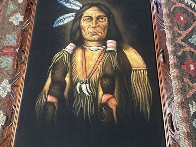 Vintage painting mid century