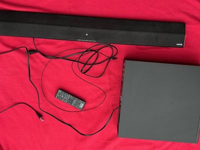 SONY subwoofer and sound bar with a remote for TV (gently used)