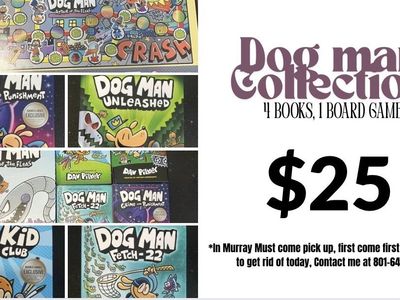 Dog Man Collection: 4 Books & Board Game