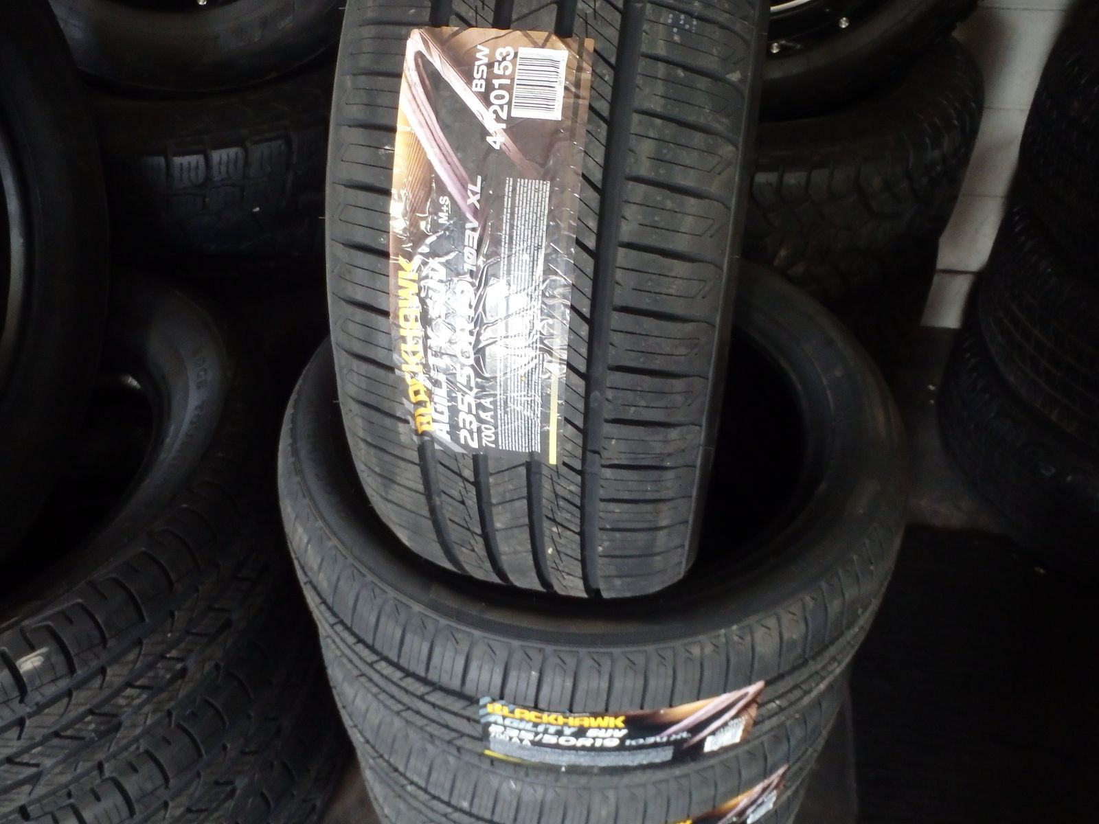 235/50R19 BLACKHAWK AGILITY SUV SET OF NEW TIRES
