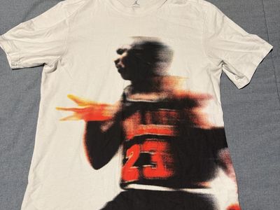 Jordan Sport Dri-FIT Michael Jordan Tee Men's Medium White Short Sleeve T-Shirt