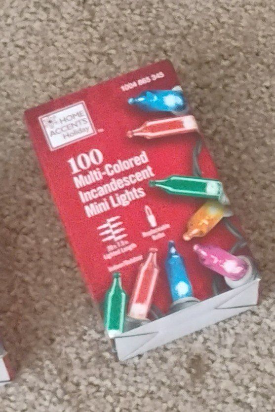 Home Accents Holiday 100 Multi-Colored Incandescent Mini Lights - 20.6ft Length