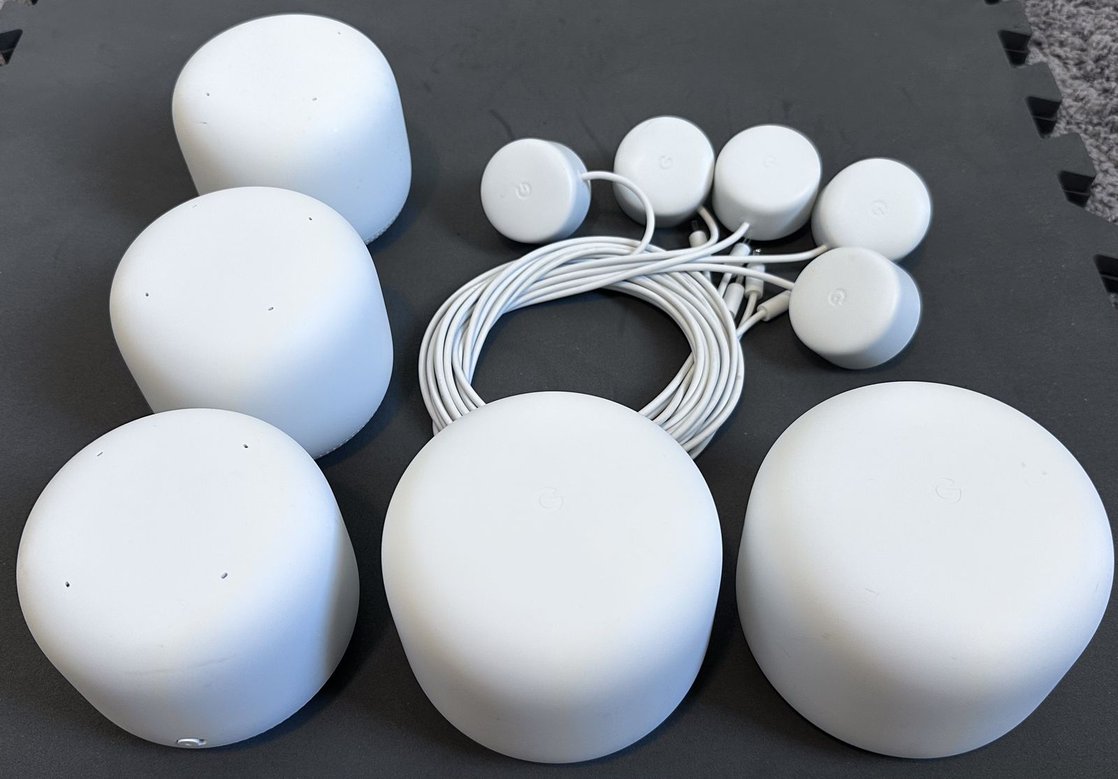 Google Nest Wifi Router and Point Mesh System Lot with Power Adapters