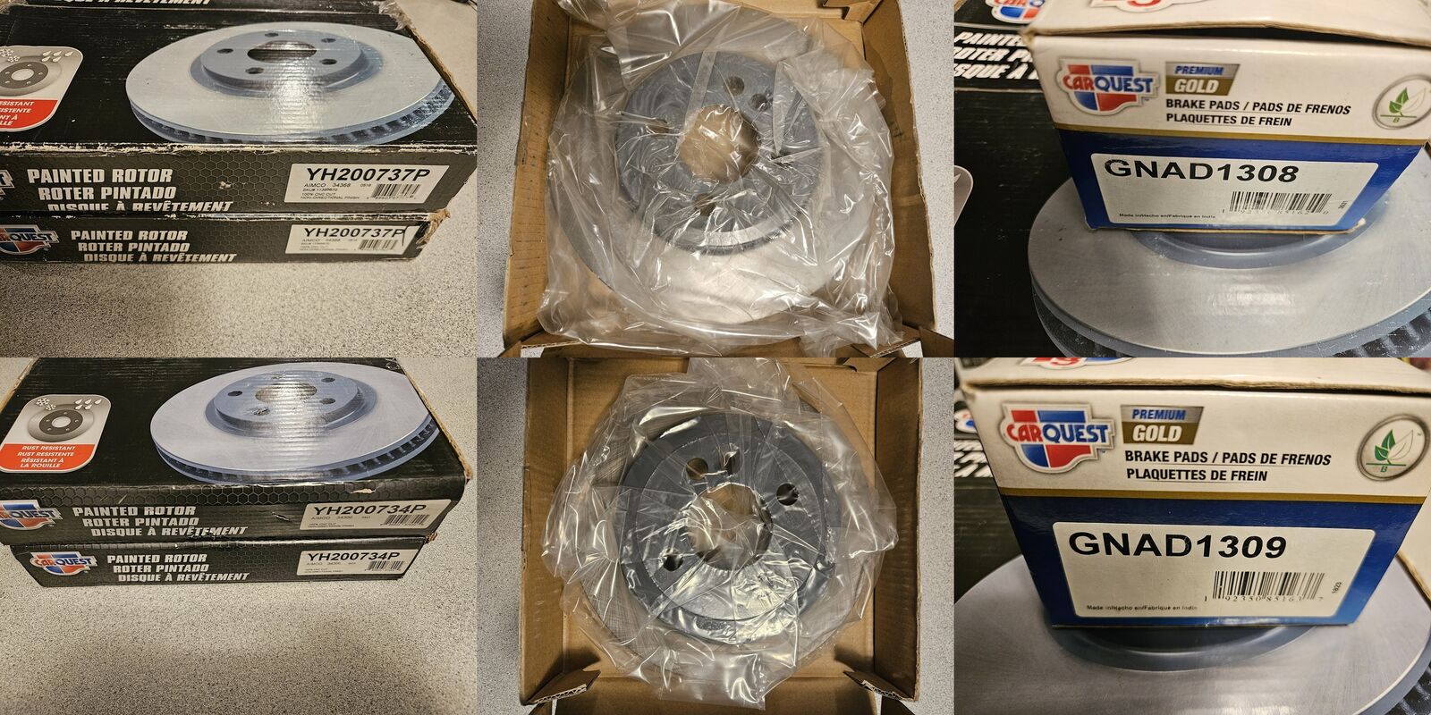 Carquest Premium Front or Rear Rotors with Ceramic Pads for Mini Cooper