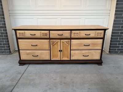 Two-Tone Wood Dresser