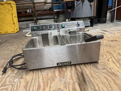 Adcraft Double Countertop Deep Fryer