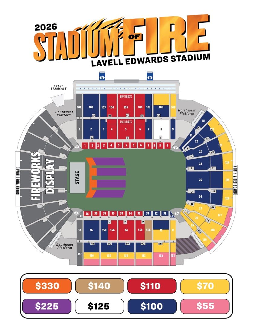 IM Looking for 4 FIELD tickets to stadium of fire