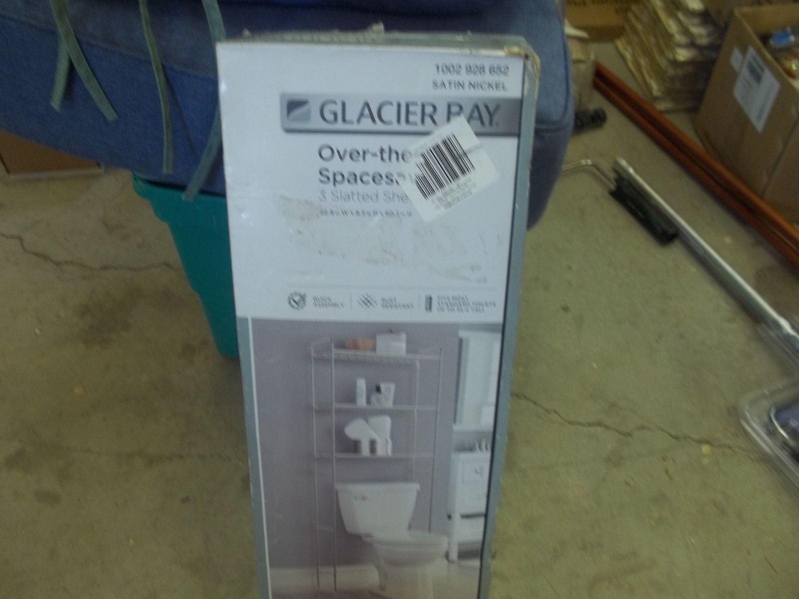 Glacier Bay Over The Toilet # Slatted Shelves Satin Nickel