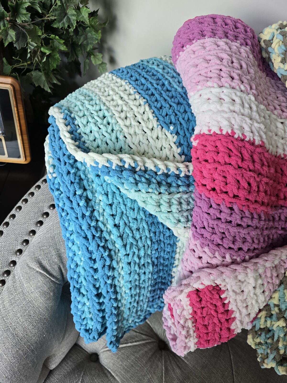 Crocheted blankets