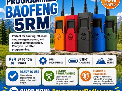 Programmed Radios | Hunting, Off-Road & Emergency
