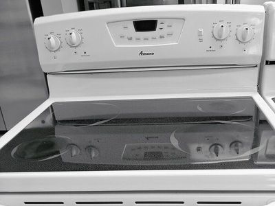 White Smooth Top Range~90 Day Guarantee~Can Deliver