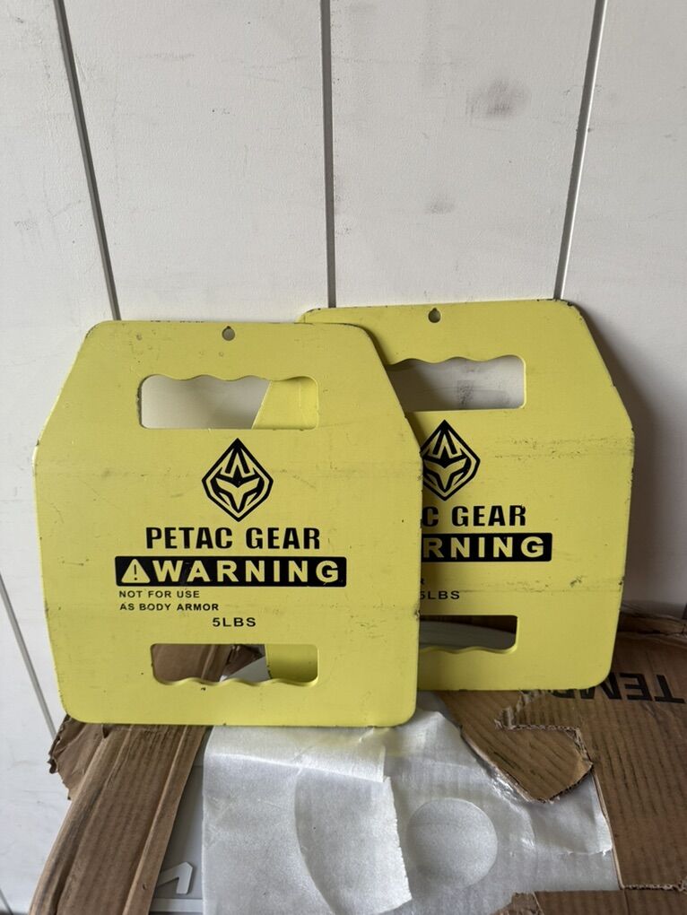 Pair Of Petac Weighted Vest Plates 5lbs Each