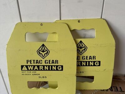 Pair Of Petac Weighted Vest Plates 5lbs Each