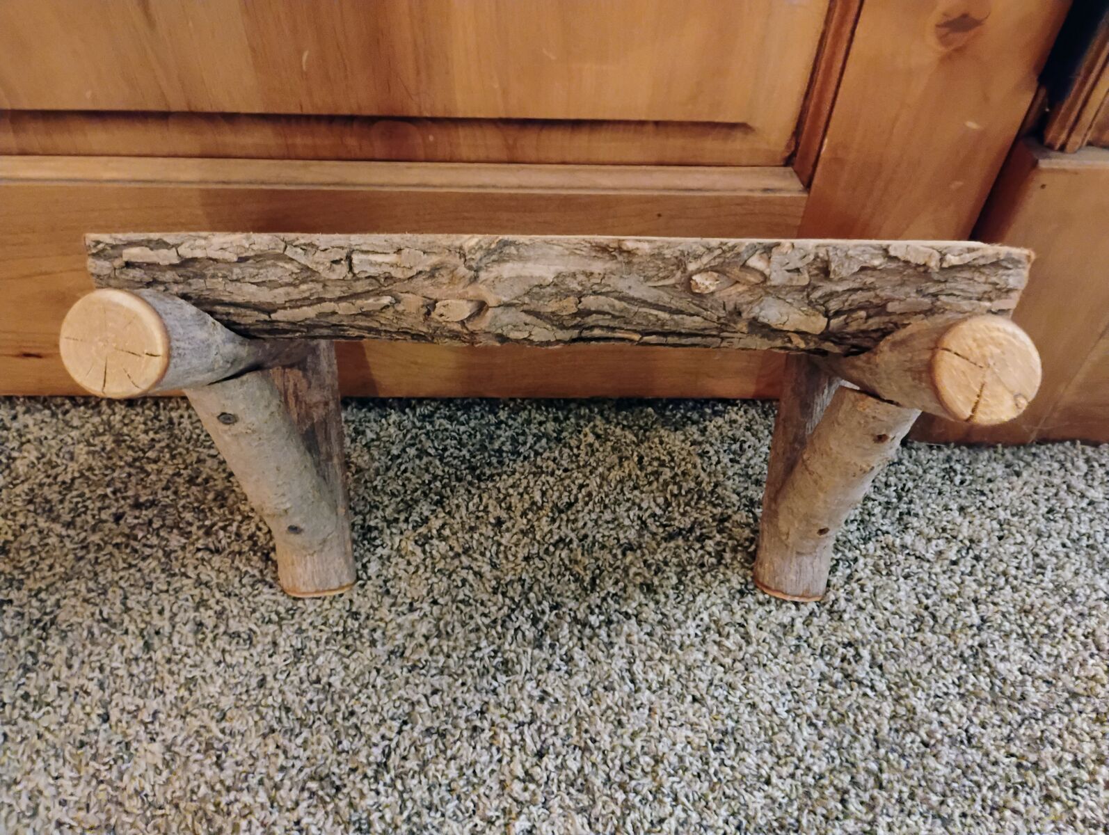 Wood Handmade Shelf and Towel Bar