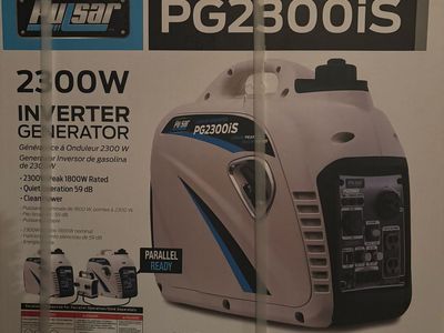 Pulsar PG2300iS 2300W Peak Inverter Generator - Quiet, Parallel Ready, Clean Power