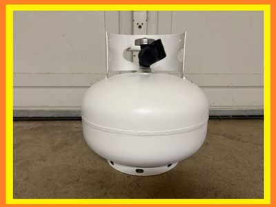 FULL- 2.1 gallon 11lb SQUATTY Propane LP Gas Cylinder / Tank for BBQ, Grill, Fire Pits, Patio Heaters, Trailers, RVs, Camping