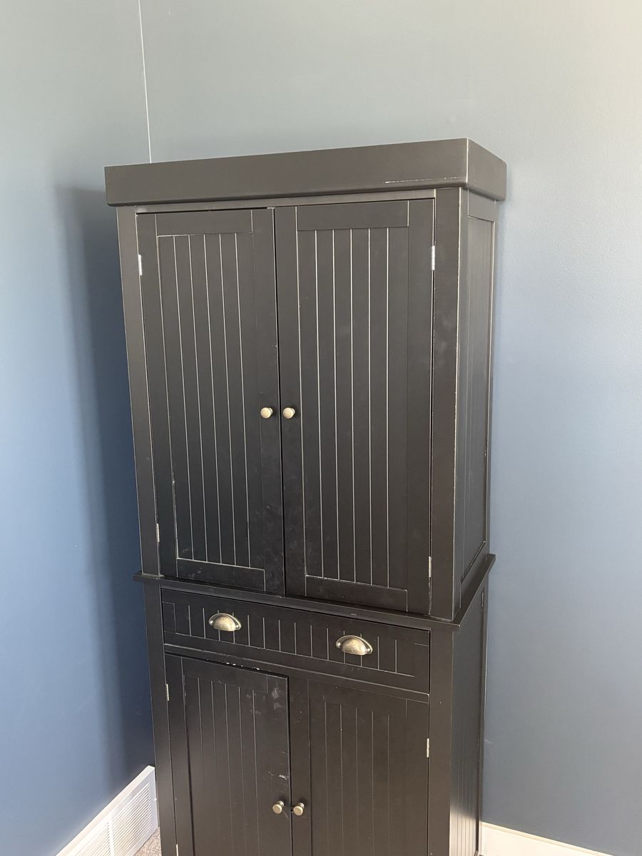 Black IKEA Cabinet - with Drawer & Shelving