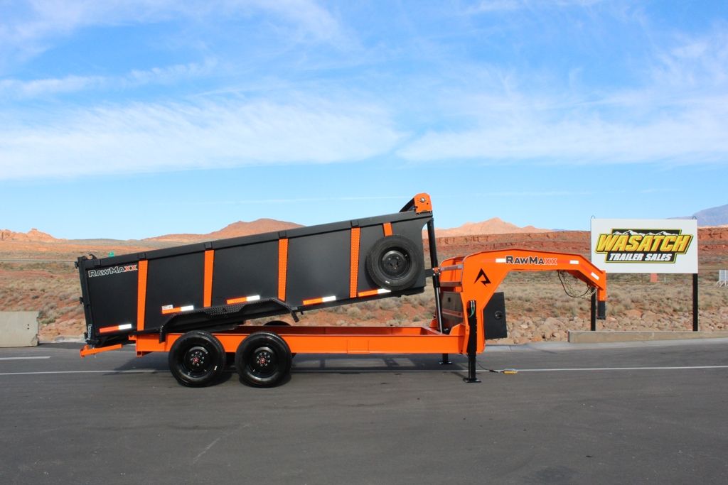 2026 RawMaxx 7X16 LTX Gooseneck 20K With Hydraulic