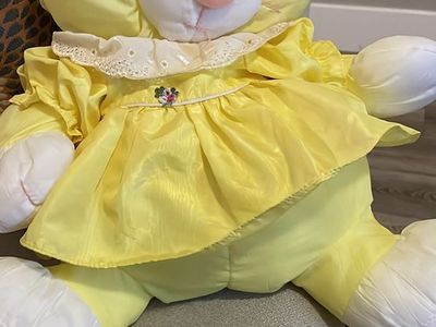 Vintage 1986 Fisher Price Puffalump Yellow Cat