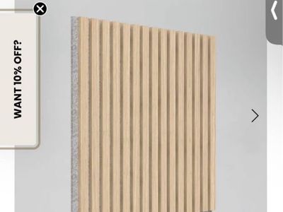 Artika Sound Absorbing Wall Panels in oak/grey