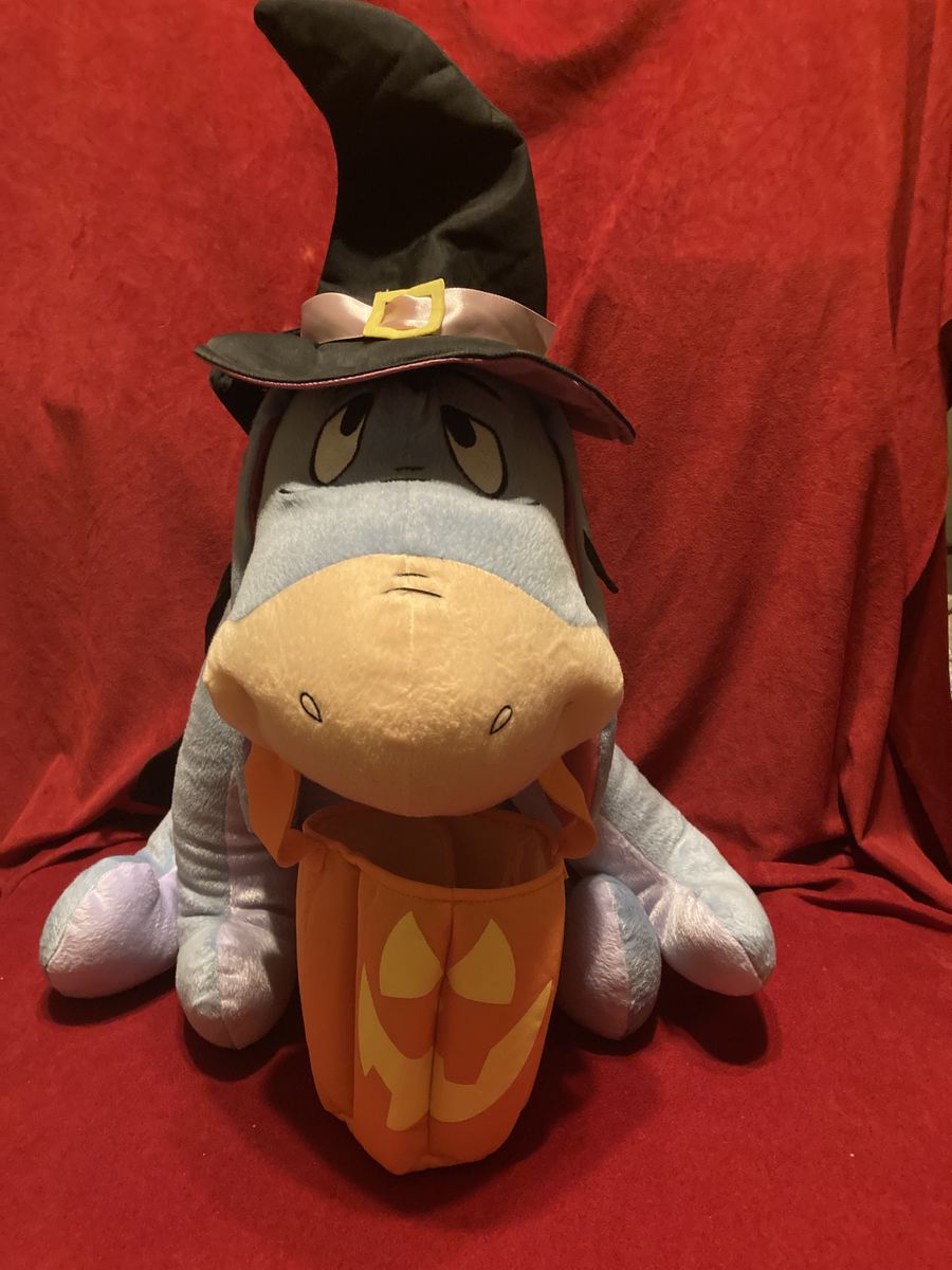 Disney Jumbo Halloween Trick Or Treat Eeyore Plush Door Greeter 