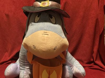 Disney Jumbo Halloween Trick Or Treat Eeyore Plush Door Greeter