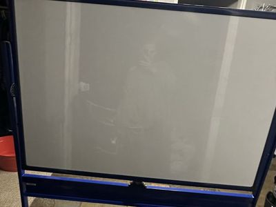 Adjustable, double sided 44 x 30 whiteboard