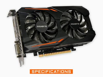 Gigabyte GeForce GTX 1050ti, 1050 ti, 4GB GDDR5, 128-Bit, 1455 MHz, 7008 MHz, PCI Express 3.0