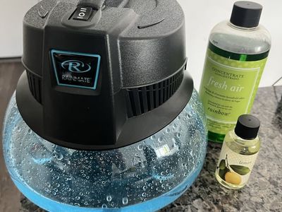 Rainbow Rainmate Air Purifier Humidifier Diffuser with Fresh Air and Lemon Concentrates