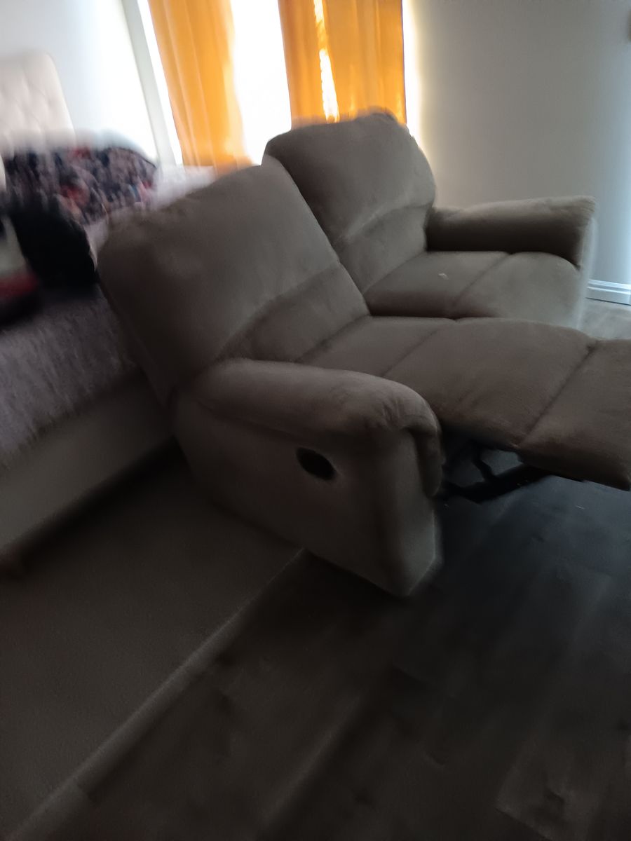 2 Recliners  in one piece is very  clean clean