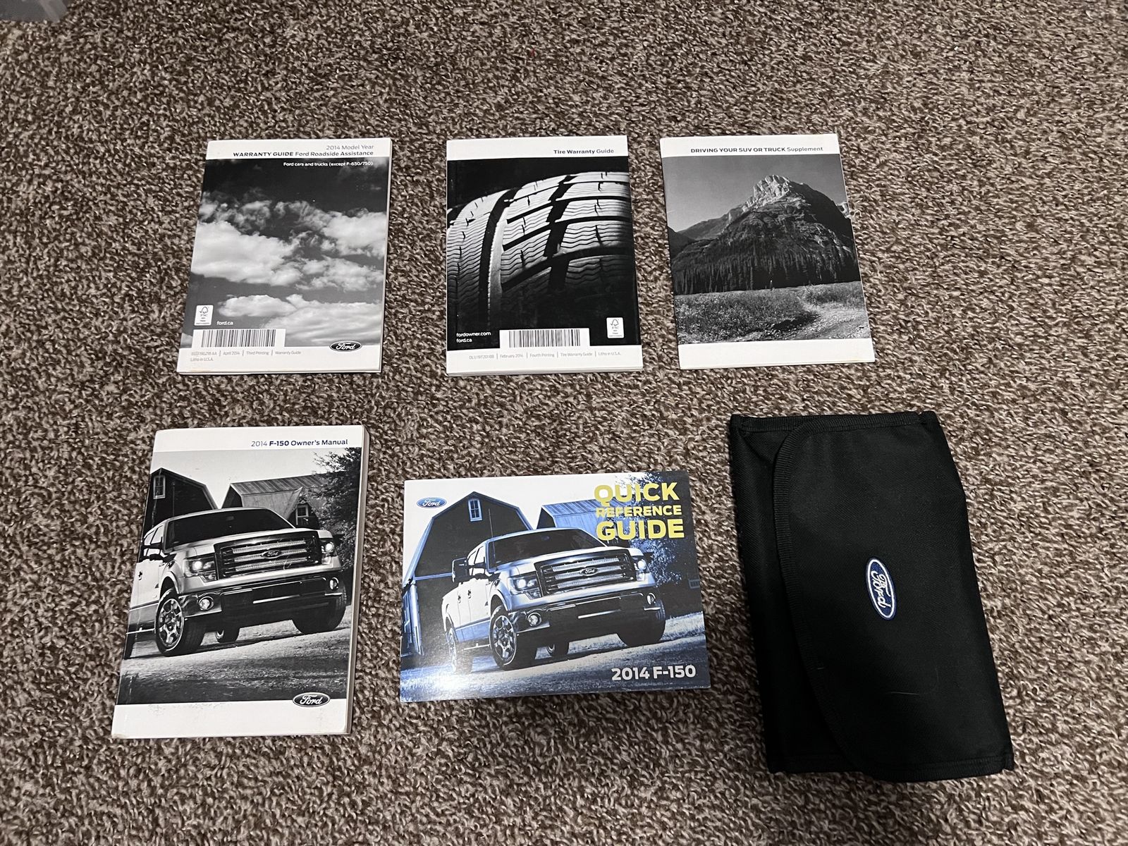 2014 Ford F-150 Owner's Manual & Guides Set with Pouch - F-Series Truck