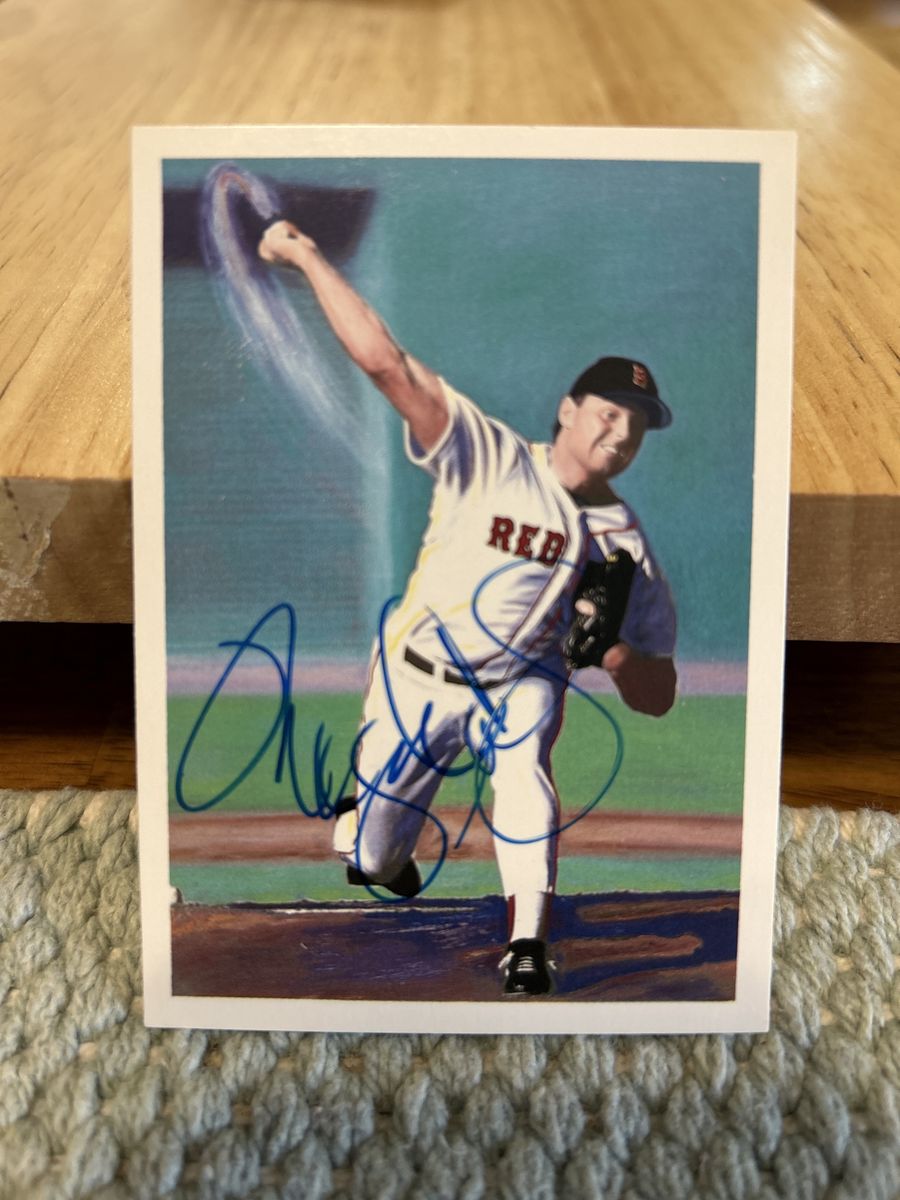 Roger Clemens Autograph Boston Red Sox’s Hand Signed ScoreMasters Insert Auto MLB Card