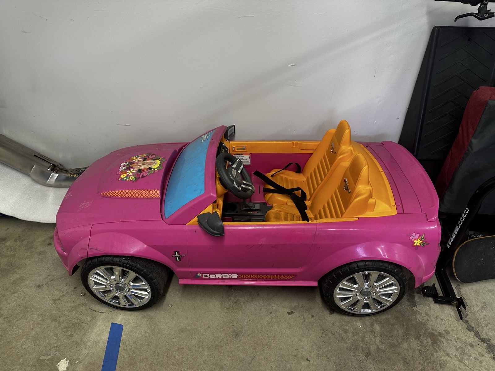 Power Wheels Barbie Mustang