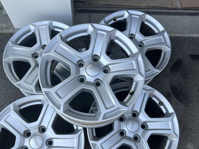 Jeep OEM 5-Spoke Silver Alloy Wheels Rims Set