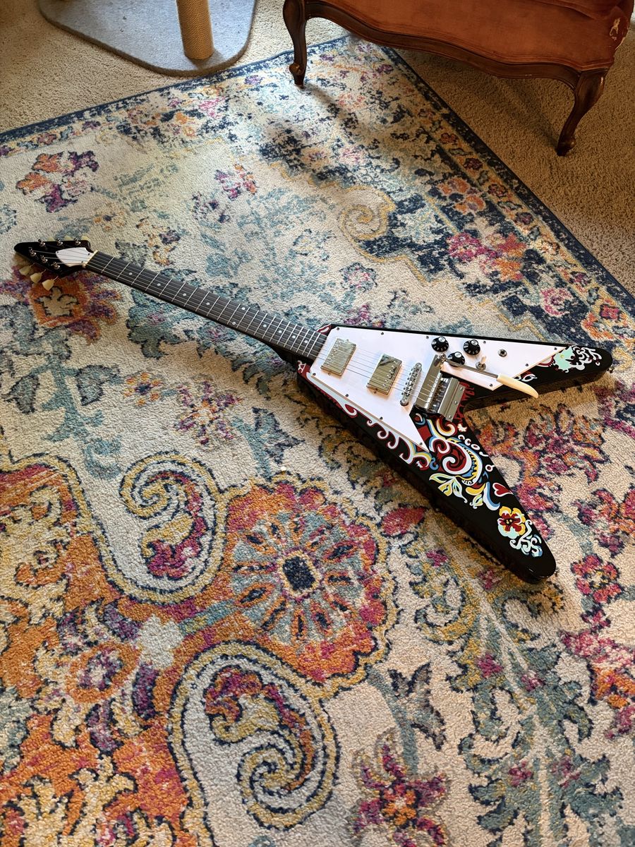 Upgraded Jimi Hendrix Flying V replica