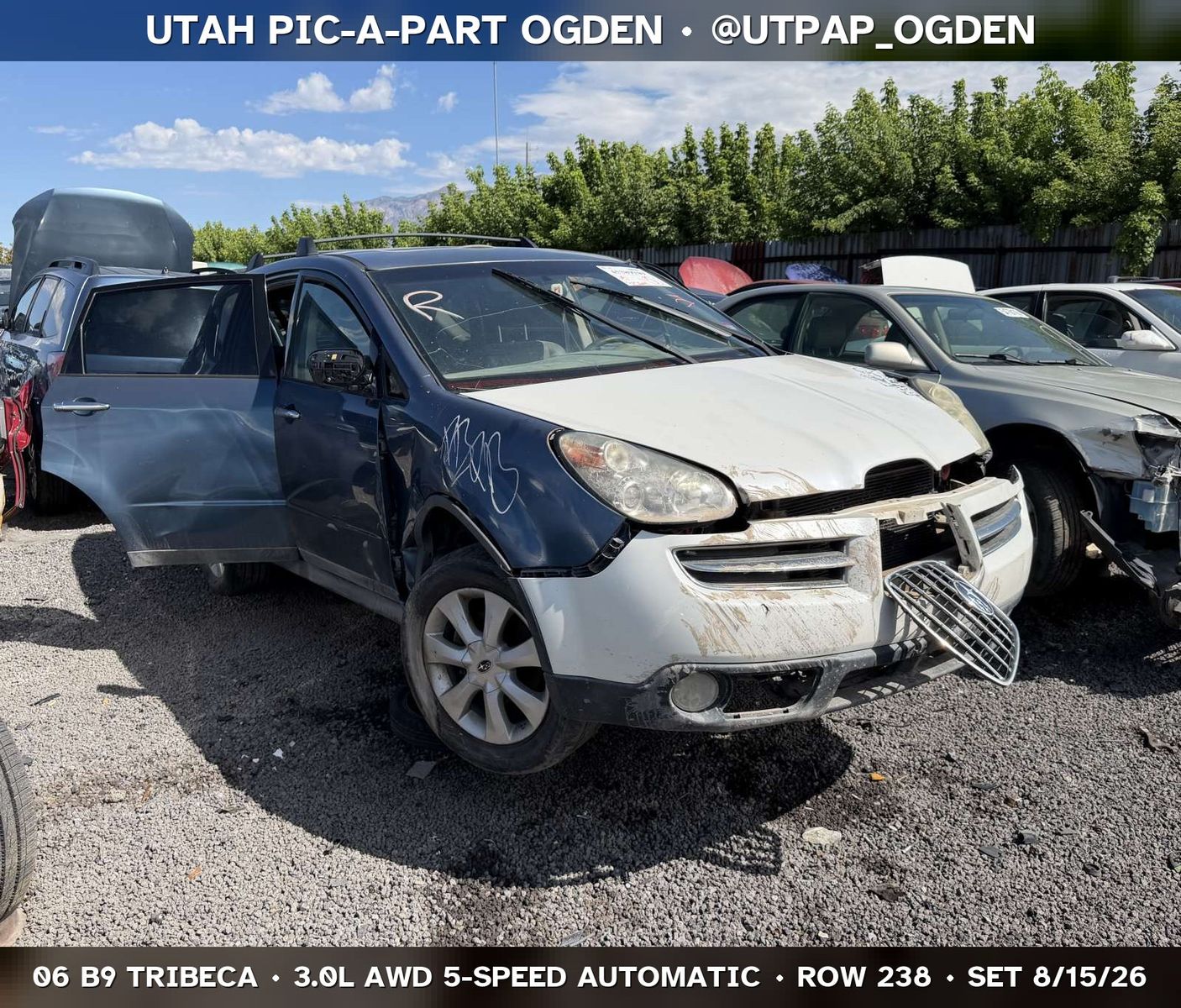 Just In! 2006 Subaru B9 Tribeca Parts - UTPAP Ogden