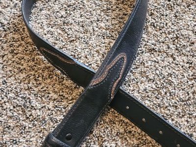 Black Western Leather Belt