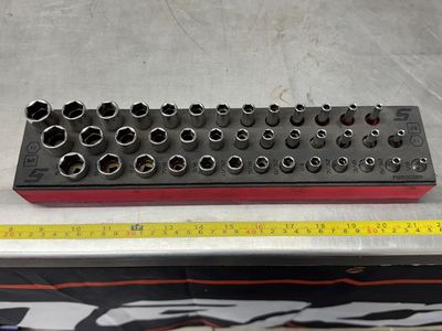 Snap-on 1/4" SAE Deep, Mid, Shallow Socket Sets in Foam