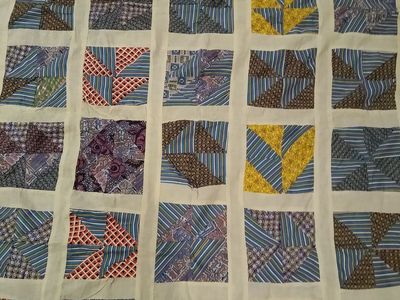Vintage Hand Pieced Quilt Top