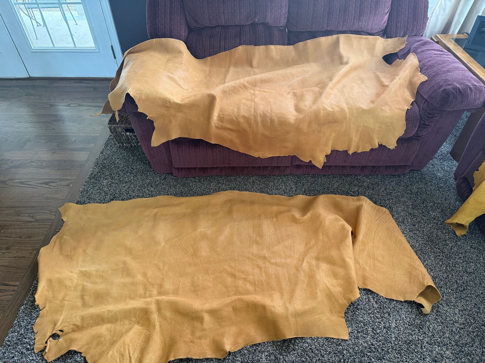 LEATHER, Full Hides.  Beef, Deer, Elk