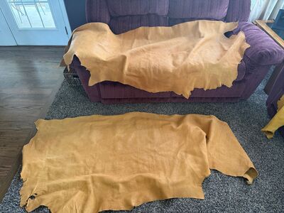 LEATHER, Full Hides. Beef, Deer, Elk